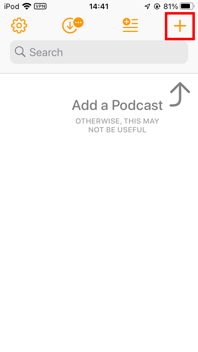 Overcast Podcast番組の登録1